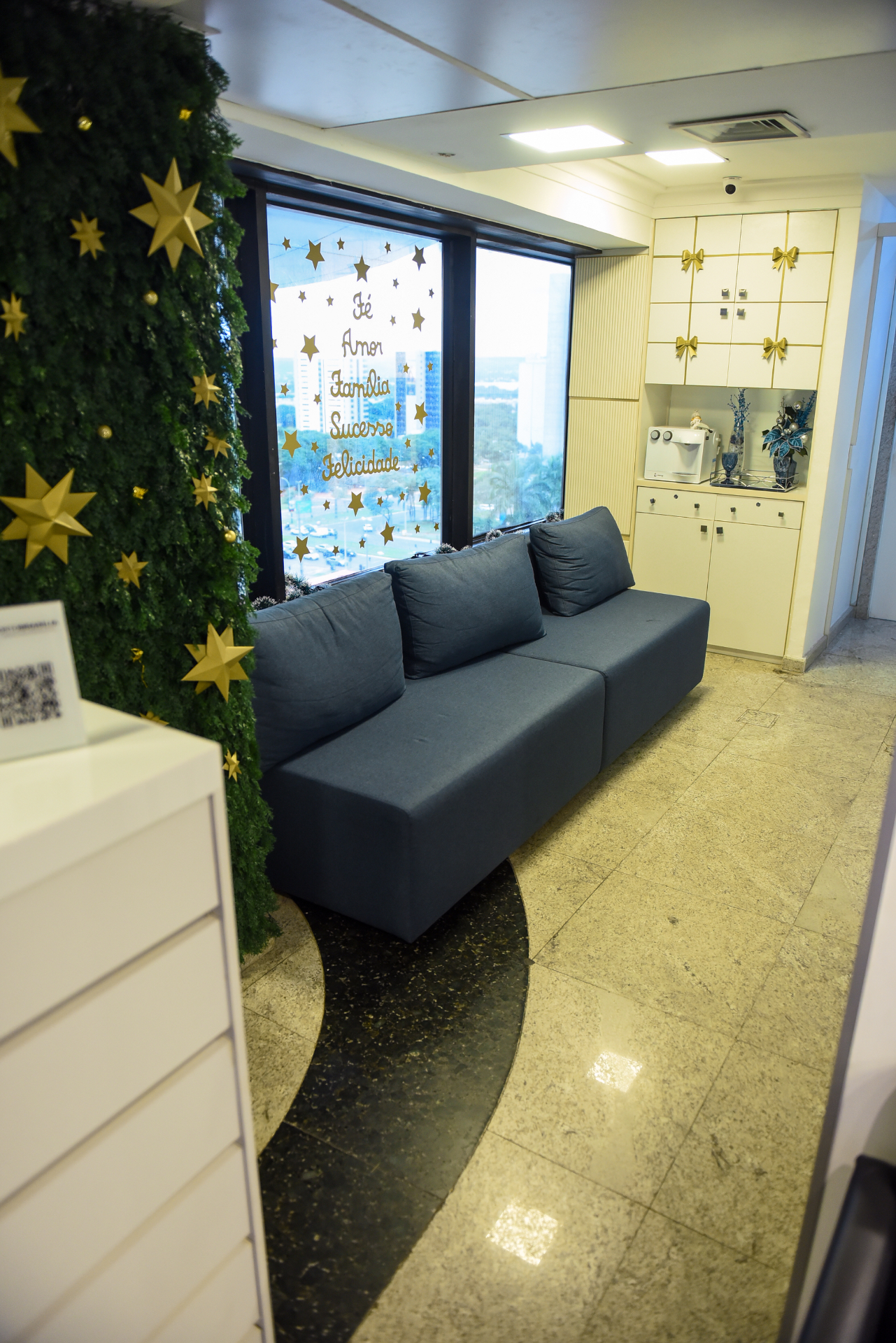 Recepção acolhedora — Clínica ORTOBRASÍLIA em Brasília — especializada em Invisalign, DTM, ronco e apneia do sono