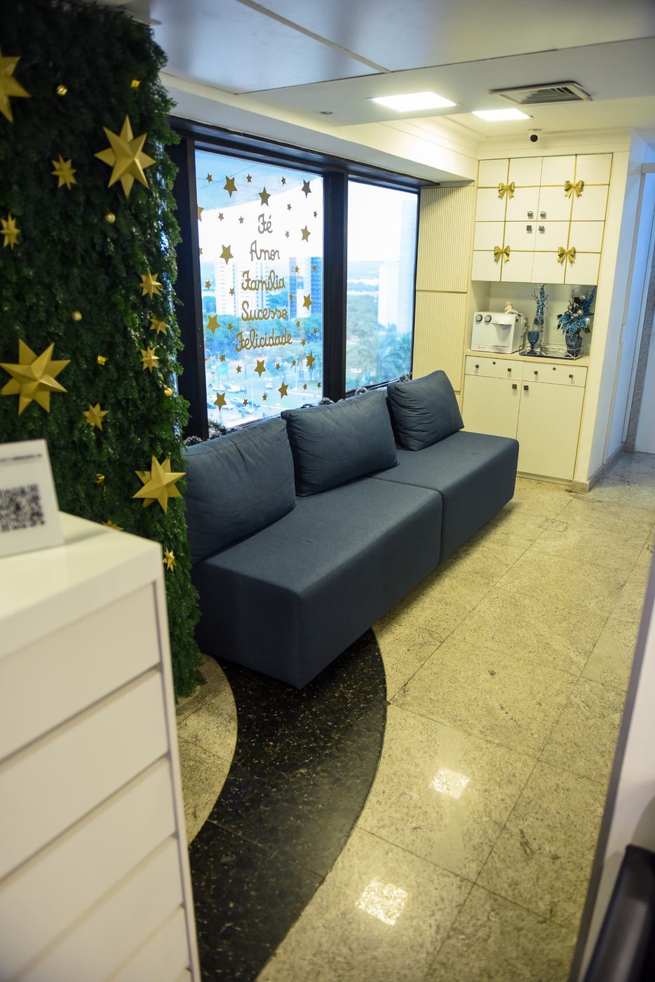 Recepção acolhedora — Clínica ORTOBRASÍLIA em Brasília — especializada em Invisalign, DTM, ronco e apneia do sono